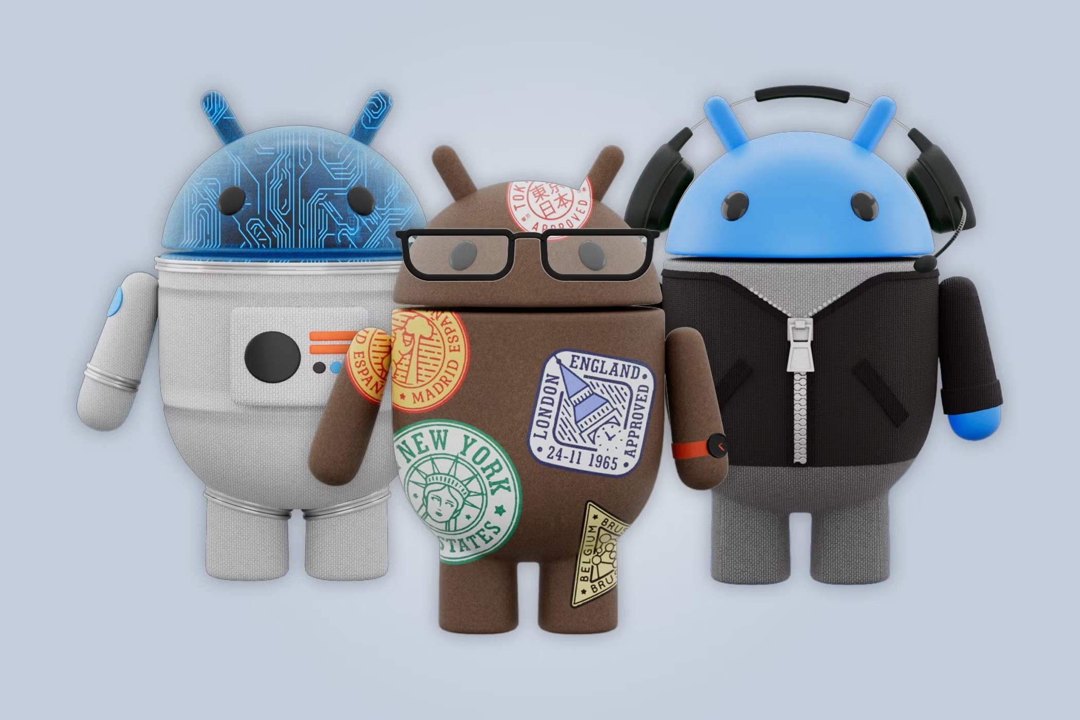 Androidify-maskot skapad med AI